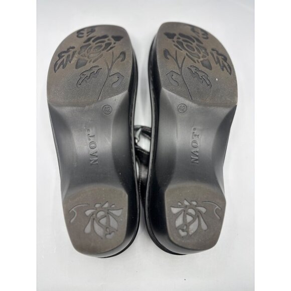 Naot Womens Black‎ Leather Sandals Size 42 EU Casual Summer Straps - Picture 7 of 7